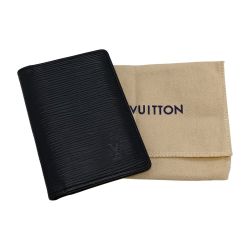 ◎◎ LOUIS VUITTON ルイヴィトン エピ オーガナイザー・ドゥ ポッシュ パスケース カードケース M63582 ブラック Bランク