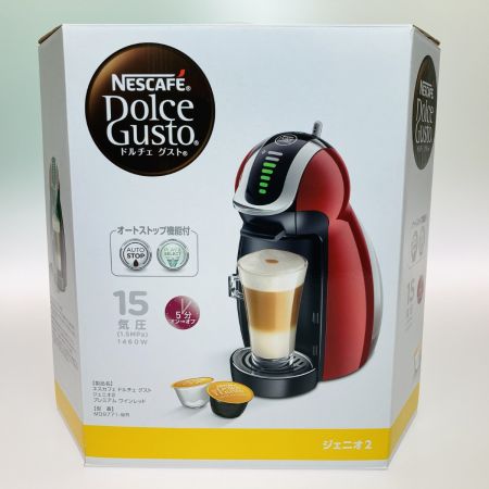 NESCAFE ネスカフェ ドルチェグスト ジェニオ2 MD9771-WR プレミアムワインレッド