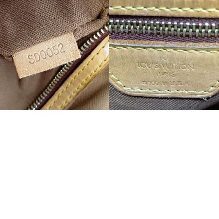  LOUIS VUITTON ルイヴィトン モノグラム ミニルーピング ハンドバッグ M51147 ブラウン