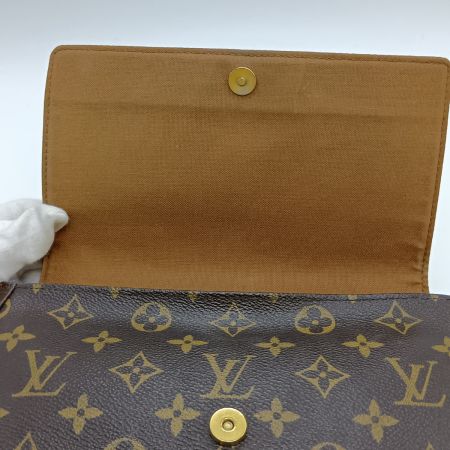  LOUIS VUITTON ルイヴィトン モノグラム ミニルーピング ハンドバッグ M51147 ブラウン