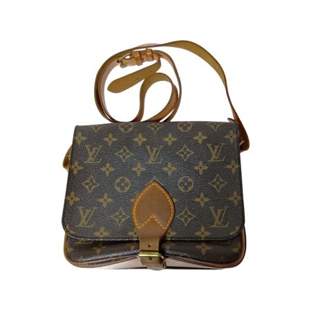  LOUIS VUITTON ルイヴィトン モノグラム カルトシエール MM ショルダーバッグ M51253 ブラウン