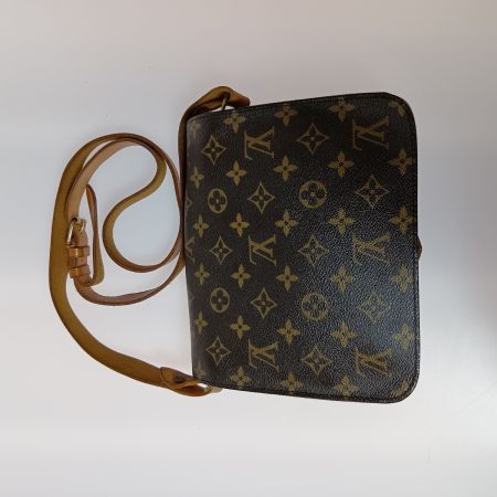  LOUIS VUITTON ルイヴィトン モノグラム カルトシエール MM ショルダーバッグ M51253 ブラウン