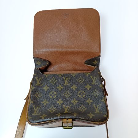  LOUIS VUITTON ルイヴィトン モノグラム カルトシエール MM ショルダーバッグ M51253 ブラウン
