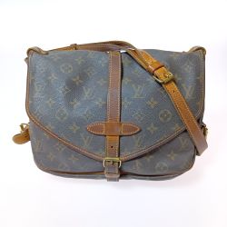 ◎◎ LOUIS VUITTON ルイヴィトン モノグラム ソミュール30 ショルダーバッグ M42256 ブラウン Cランク