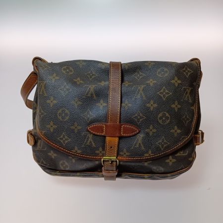  LOUIS VUITTON ルイヴィトン モノグラム ソミュール30 ショルダーバッグ M42256 ブラウン