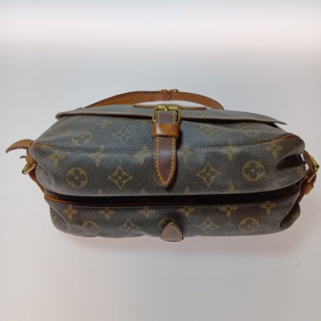  LOUIS VUITTON ルイヴィトン モノグラム ソミュール30 ショルダーバッグ M42256 ブラウン
