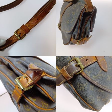  LOUIS VUITTON ルイヴィトン モノグラム ソミュール30 ショルダーバッグ M42256 ブラウン