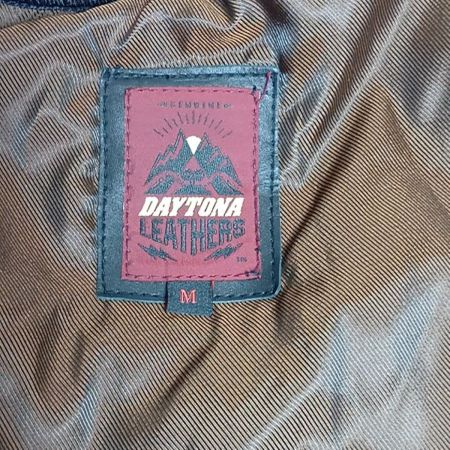  DAYTONA ダブルライダースジャケット 革ジャン レザー レディース サイズM DL-003 ブラック