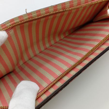  LOUIS VUITTON ルイヴィトン ダミエ ポルトフォイユ・アンソリット 長財布 Ｎ63025 ブラウン イニシャル有