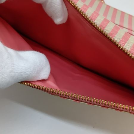  LOUIS VUITTON ルイヴィトン ダミエ ポルトフォイユ・アンソリット 長財布 Ｎ63025 ブラウン イニシャル有