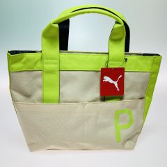  PUMA プーマ PCL ラウンド トートバッグ ベージュxグリーン 090895 03 Aランク