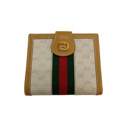 ◎◎ GUCCI グッチ オールドグッチ マイクロGG がま口 二つ折り財布 035･904･0902 ベージュ Bランク