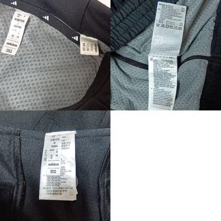  adidas アディダス ゴルフウェア 上下セット ハーフジップ フーディー サイズL ブラック