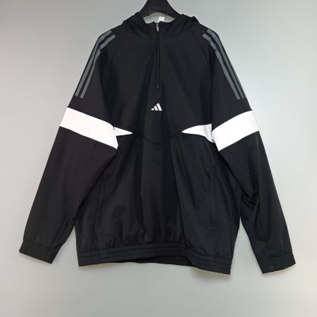  adidas アディダス ゴルフウェア 上下セット ハーフジップ フーディー サイズL ブラック