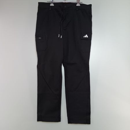  adidas アディダス ゴルフウェア 上下セット ハーフジップ フーディー サイズL ブラック