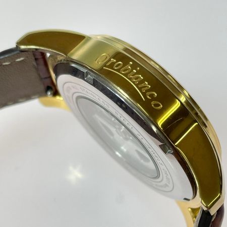  Orobianco オロビアンコ オラクラシカ 自動巻き メンズ 腕時計 ベルトダメージ多 OR-0011
