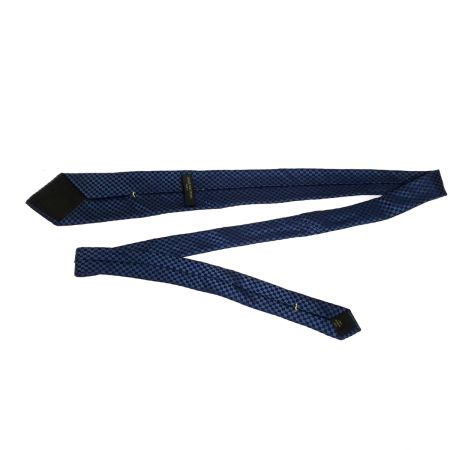  LOUIS VUITTON ルイヴィトン ネクタイ クラヴァット・マイクロダミエ 8CM ネイビー