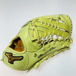 ◎◎ MIZUNO ミズノ 硬式グローブ 外野手用 雄平型 右投げ用 1AJGH19107 ナチュラルライム BSSショップ限定モデル Cランク