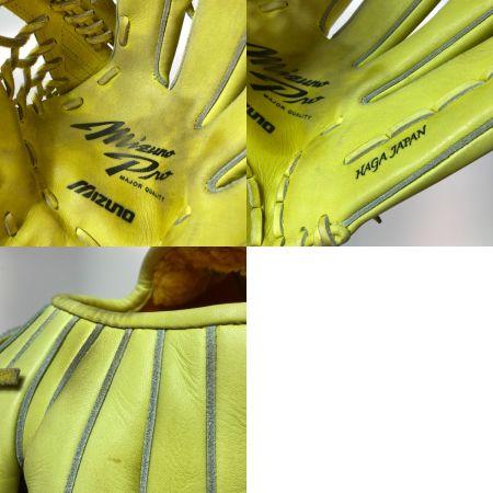  MIZUNO ミズノ 硬式グローブ 外野手用 雄平型 右投げ用 1AJGH19107 ナチュラルライム BSSショップ限定モデル