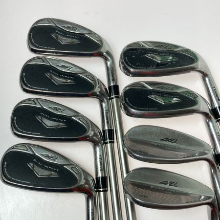  TSURUYA つるやゴルフ AXEL DUAL IMPACT 5-9.P.AS.S 8本 アイアンセット フレックスR