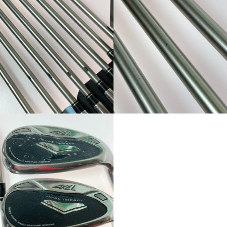  TSURUYA つるやゴルフ AXEL DUAL IMPACT 5-9.P.AS.S 8本 アイアンセット フレックスR