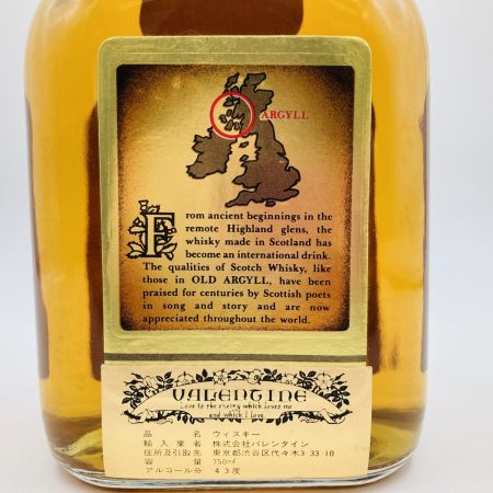   OLD ARGYLL オールド アーガイル 12年 ウイスキー スコッチ 750ml 43% 未開栓