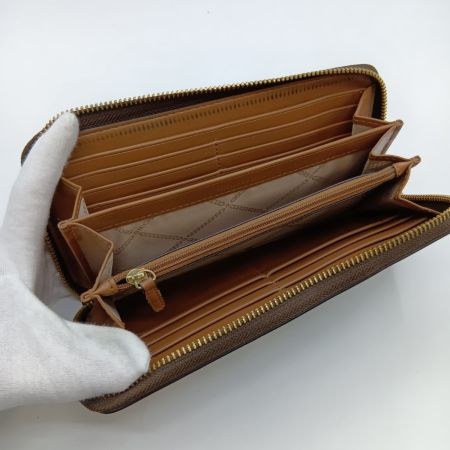  MICHAEL KORS マイケルコース ラウンドファスナー 長財布 34H1GT9E8B ブラウン