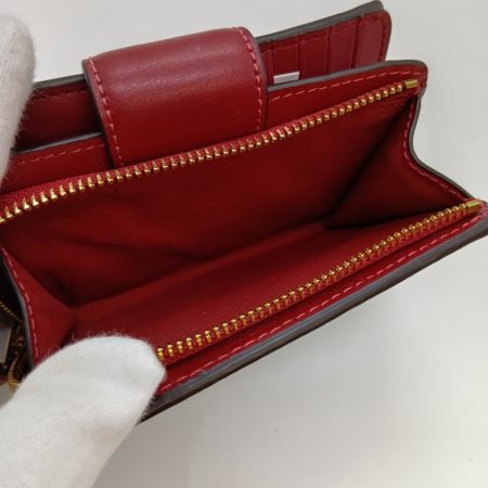  COACH コーチ ミディアム コーナー ジップ ウォレット シグネチャー 2つ折り財布 C0082 ブラウン