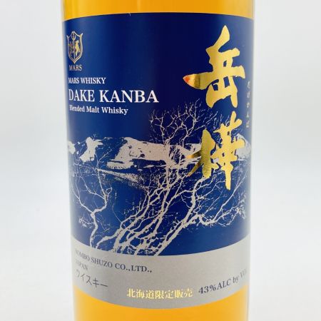 【北海道内限定発送】 MARS マルス ウイスキー 岳樺 ブレンド モルト ウイスキー 700ml 43% 箱付 196 未開栓