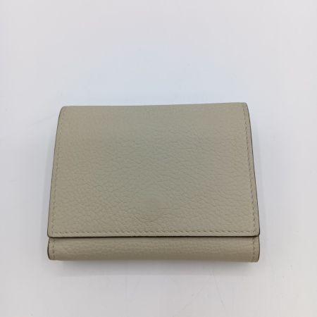  GUCCI グッチ エンボスロゴ ミニウォレット 3つ折り財布 731694 アイボリー