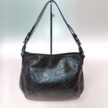  Vivienne Westwood ヴィヴィアン・ウエストウッド オーブ柄 ショルダーバッグ ブラック