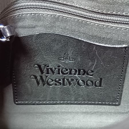  Vivienne Westwood ヴィヴィアン・ウエストウッド オーブ柄 ショルダーバッグ ブラック