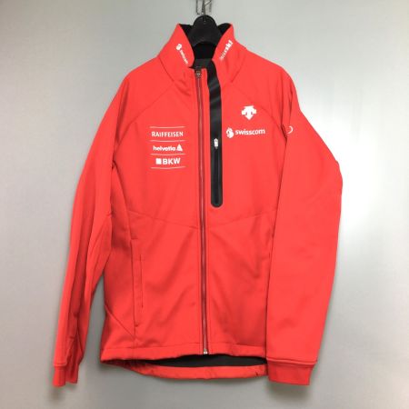  DESCENTE デサント SOFT SHELL JACKET DWUQJK62 ER2 Mサイズ  レッド スキー ミドルウェア