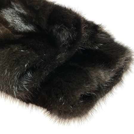  SAGAMINK 毛皮 ミンクコート レディース 13号 ダークブラウン