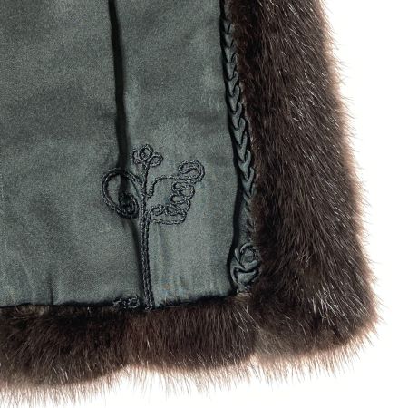  SAGAMINK 毛皮 ミンクコート レディース 13号 ダークブラウン