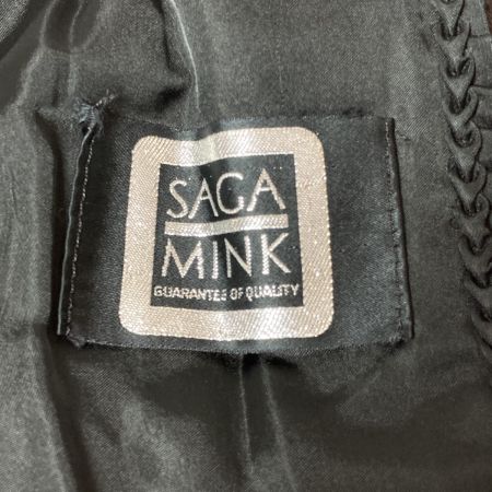  SAGAMINK 毛皮 ミンクコート レディース 13号 ダークブラウン