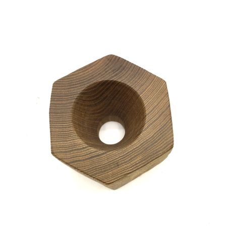  淳工房 木グラス 春霞 秋時雨 片口 小 樹種：エンジュ　旭川グラス