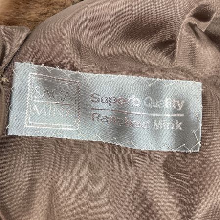  SAGA MINK 毛皮 ミンクコート レディース サイズ11 ブラウン