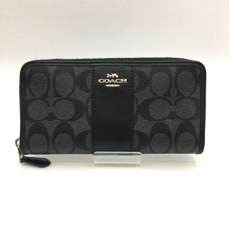  COACH コーチ ラウンドファスナー財布  F54630 ブラック