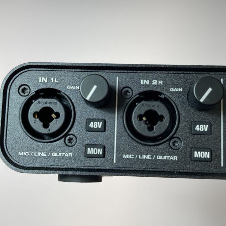  MOTU M2 2in 2out USB-C オーディオインターフェース 本体のみ 通電のみ確認 ジャンク M2