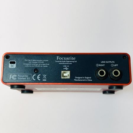  Focusrite フォーカスライト Scarlett 2i2 オーディオインターフェース 本体のみ 動作未確認 ジャンク