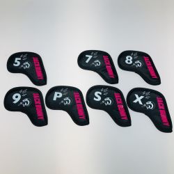 ◎◎ Jack Bunny!! ジャックバニー ドラえもん コラボ アイアンカバー 7個セット 6番カバー欠品 262-4284009 010 ブラック Aランク