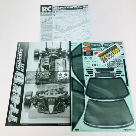  TAMIYA タミヤ 1/10RC NISSAN スカイライン GT-R (R32) ドリフトスペック (TT-02Dシャーシ) 未組立 ラジコン