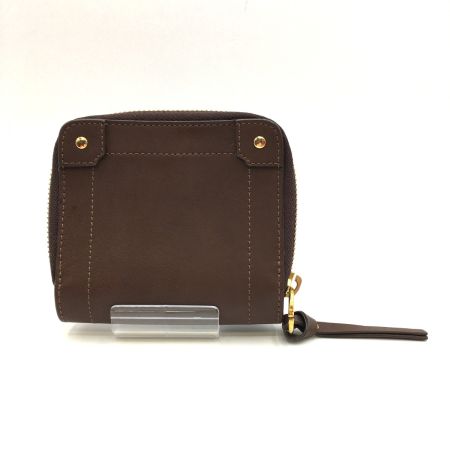  Chloe クロエ エデン レザー フリッジ二つ折り 財布 ウォレット  ブラウン