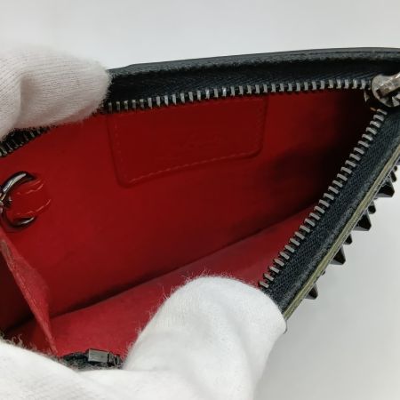  Christian Louboutin クリスチャンルブタン フラグメントケース コインケース カードケース スタッズ ブラック