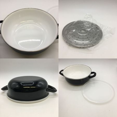  DEAN & DELUCA キャセロールL ブラック 18cm