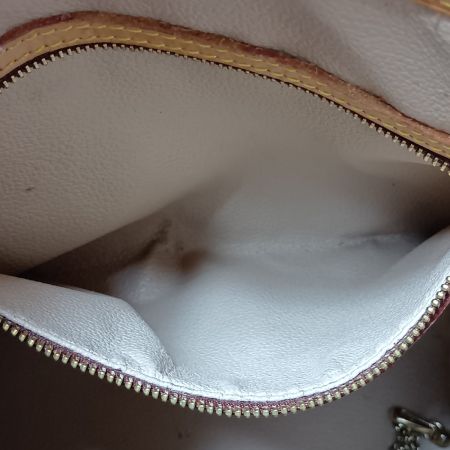  LOUIS VUITTON ルイヴィトン モノグラム プチ・バケット トートバッグ M42238 ブラウン ポーチ欠品 べたつき有