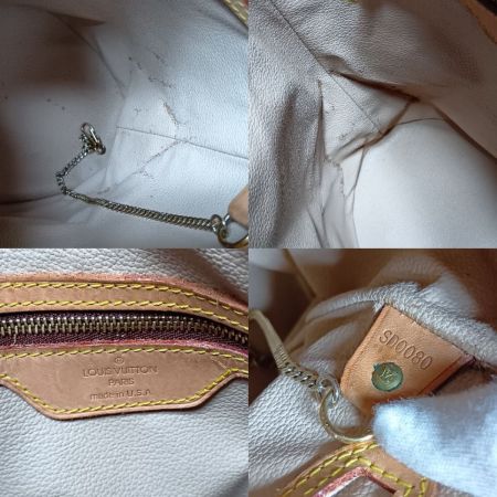  LOUIS VUITTON ルイヴィトン モノグラム プチ・バケット トートバッグ M42238 ブラウン ポーチ欠品 べたつき有