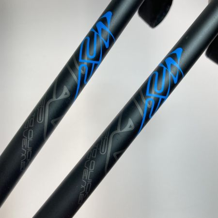  KIZAKI キザキ スキーストック プロシードTLアルミ KPAH-9010 ブラック 100-125cm 伸縮式 2本セット