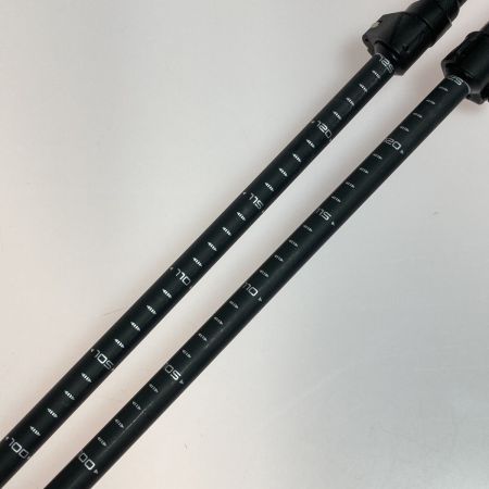  KIZAKI キザキ スキーストック プロシードTLアルミ KPAH-9010 ブラック 100-125cm 伸縮式 2本セット